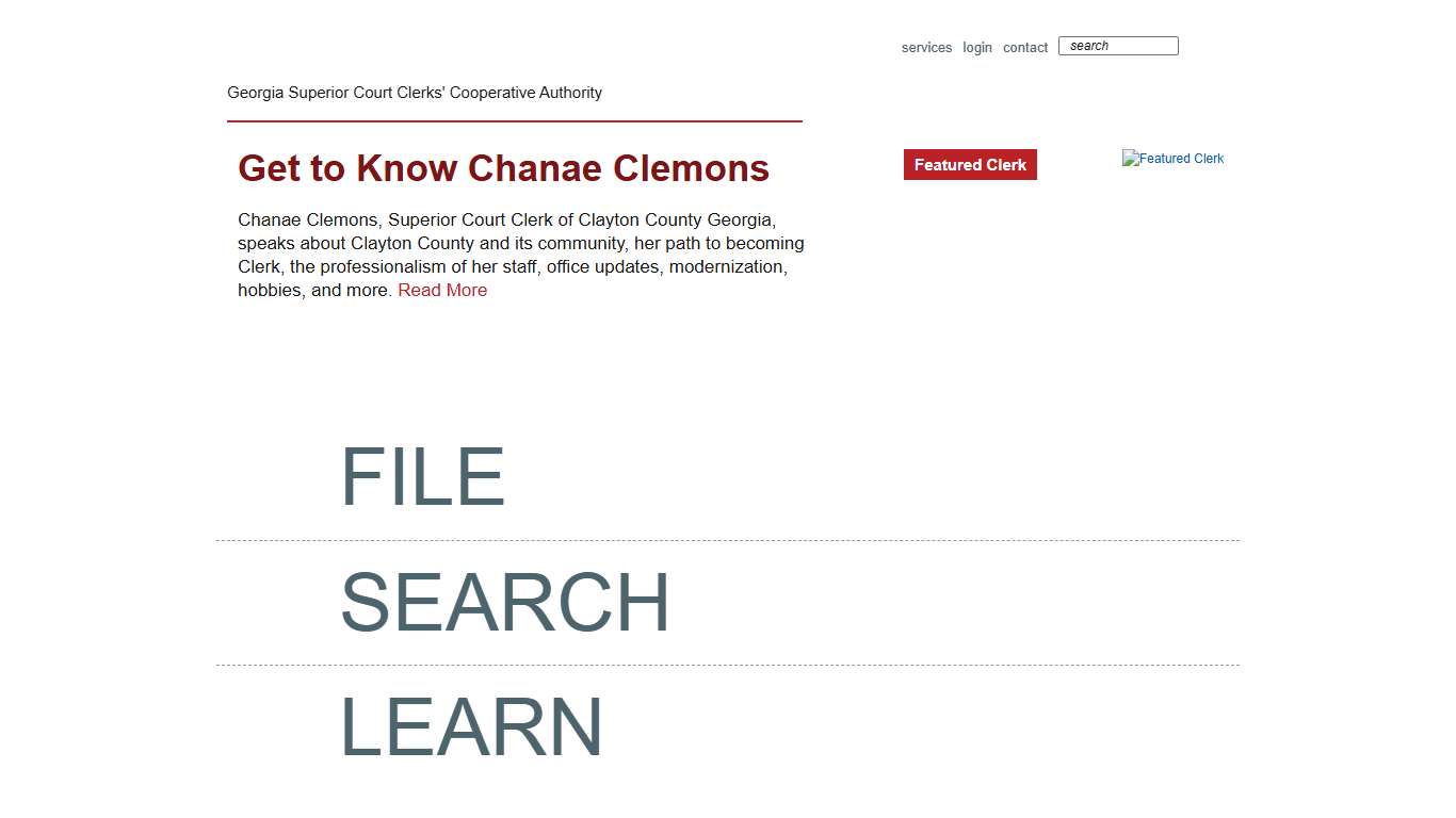 Georgia Clerks Authority Georgia Clerk of Courts GSCCCA